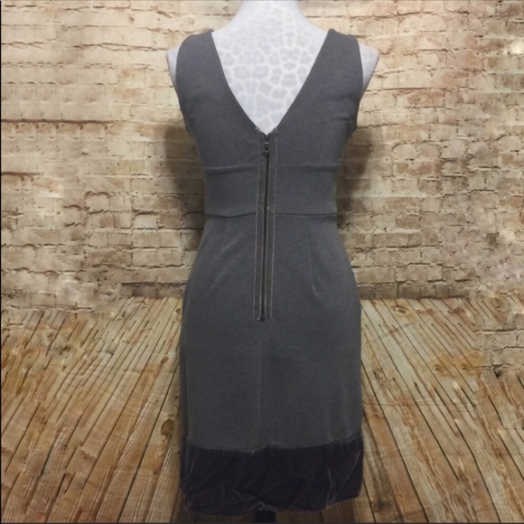 BCBG MaxAzria Velvet Trimmed Dress - Picture 3 of 8